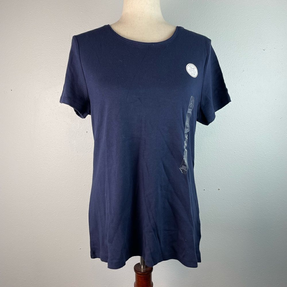 NWT Charter Club Perfectly Soft Pima Cotton T-Shirt Size L